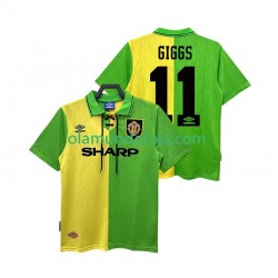 Camisola Manchester United GIGGS 11 1992 Retro Homem Equipamento Segundo 1994 Manga Curta